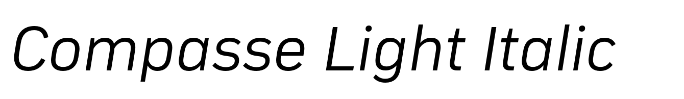 Compasse Light Italic